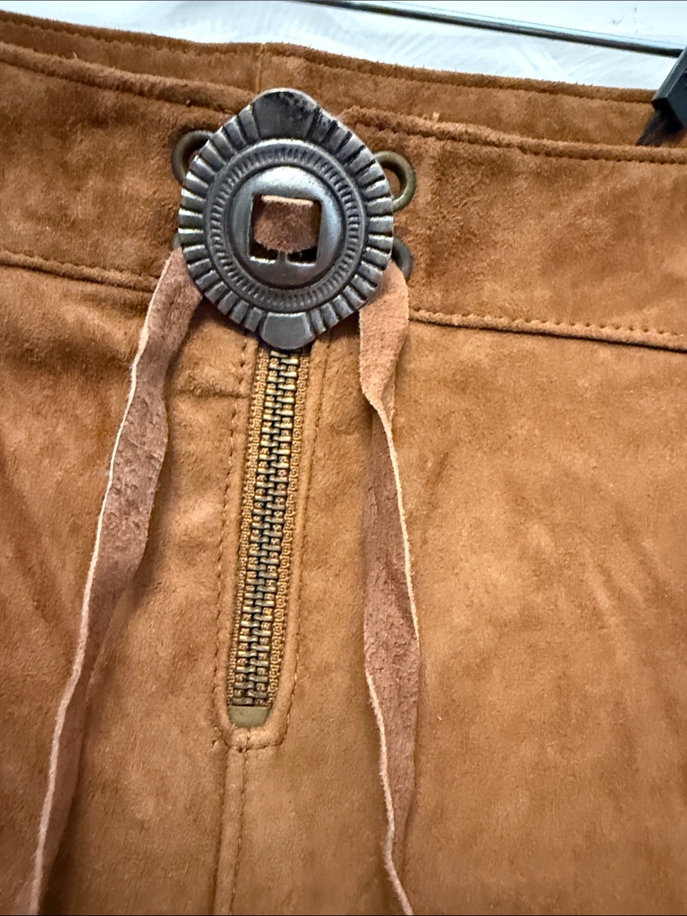 One Teaspoon Fringe Leather Morrison Shorts M - Picture 3 of 11